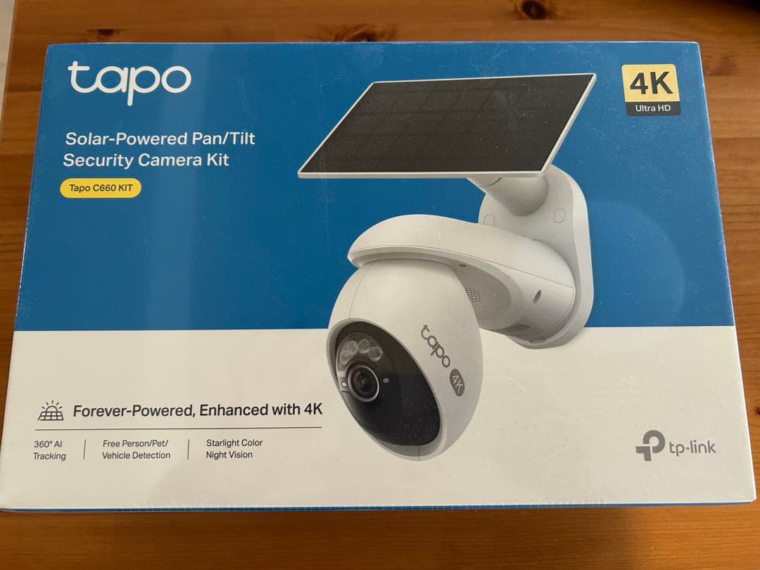 新品Tapo C660 KIT 4Kソーラー防犯カメラ　micro sd128