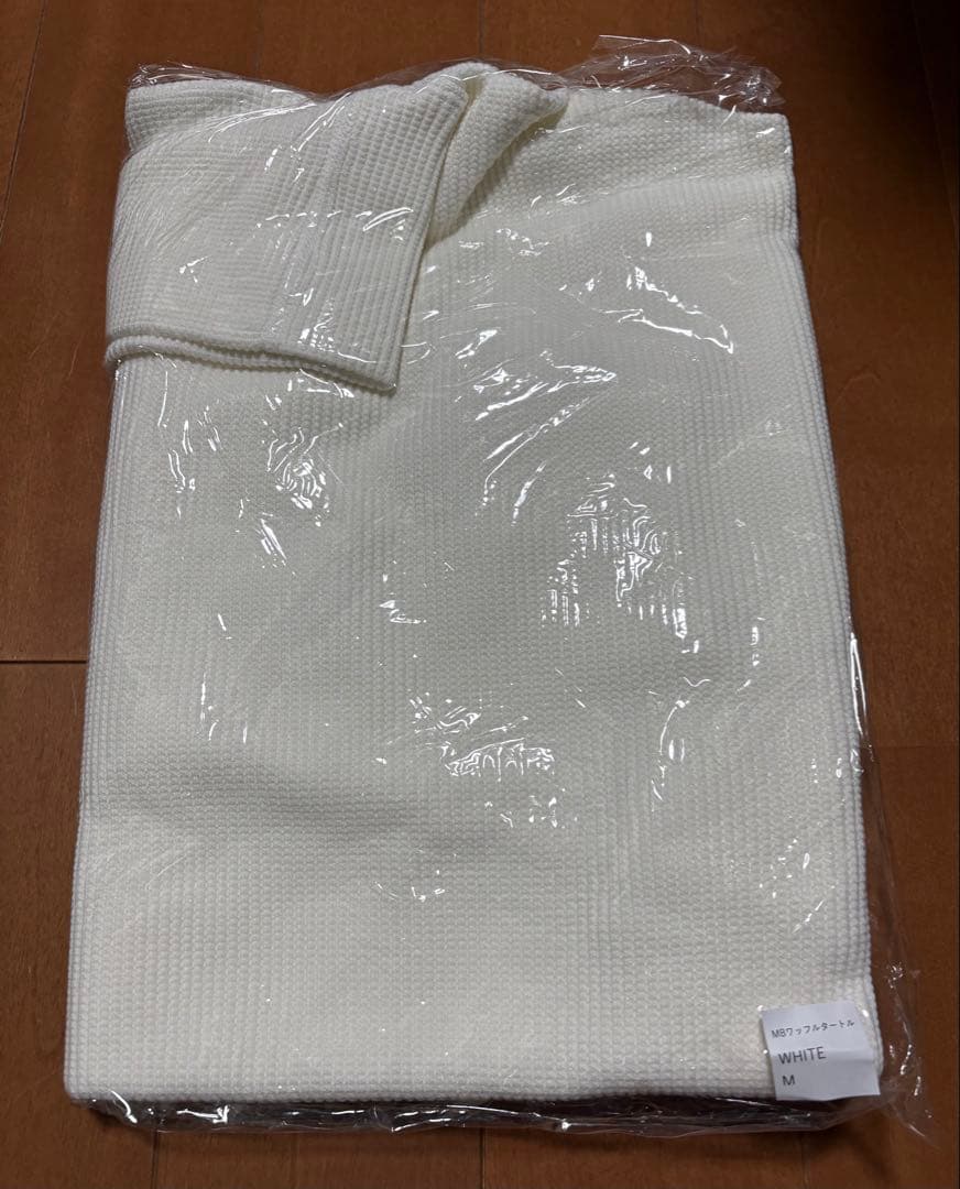 秋*効様 【新品未使用】MBハイエンド ワッフルカットソーオフタートル ホワイト
