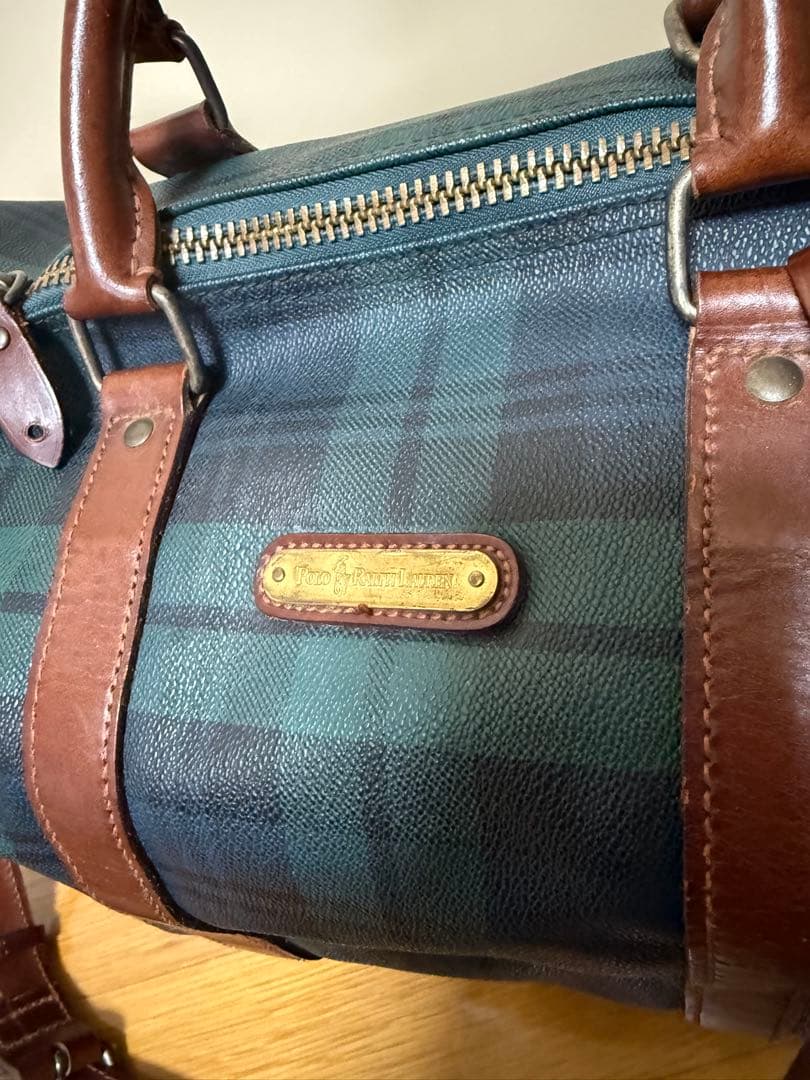 美品 ラルフローレン　ボストンバッグ 南京錠付