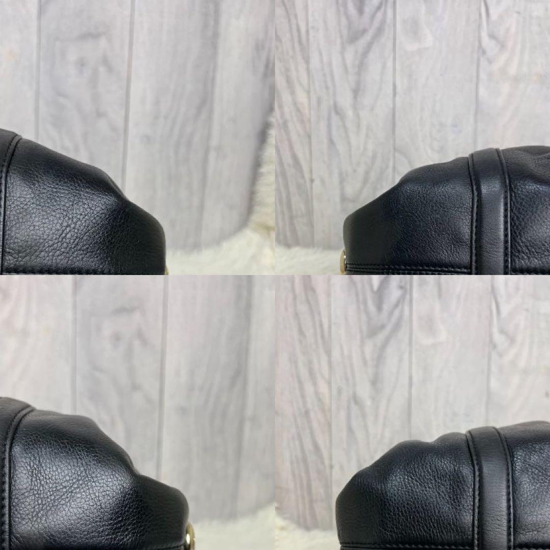 人気♡保存袋付♡BALLY バリー レザー ギャザー ロゴチャーム ハンドバッグ