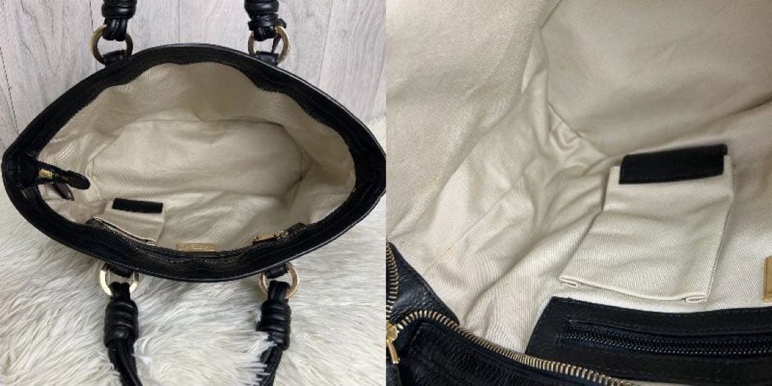 人気♡保存袋付♡BALLY バリー レザー ギャザー ロゴチャーム ハンドバッグ