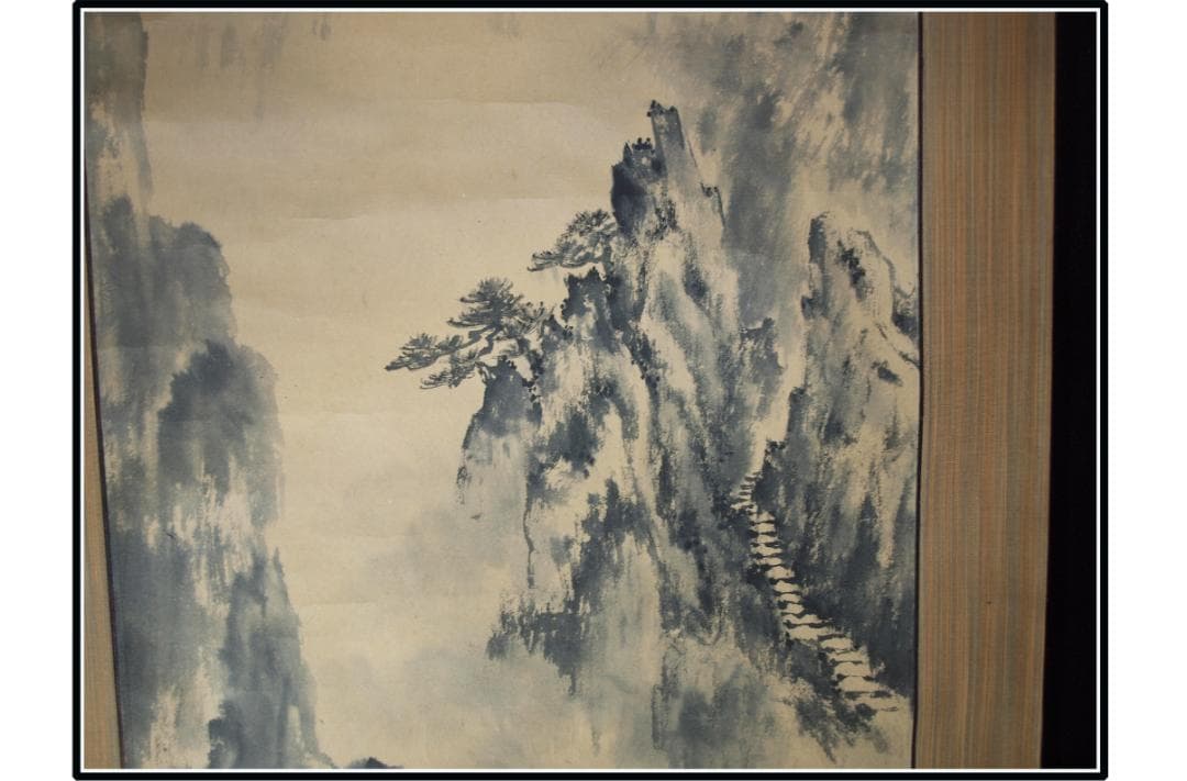 古民家整理品　日本江戸時代肉筆掛け軸そ※激安骨董品 X1029C15-1