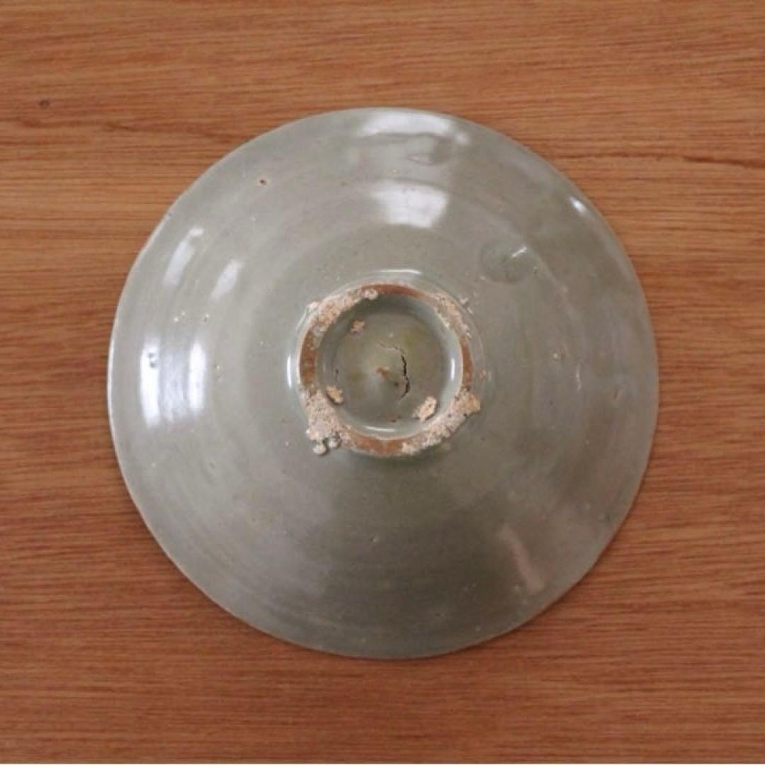 高麗青磁の中皿　骨董　古道具