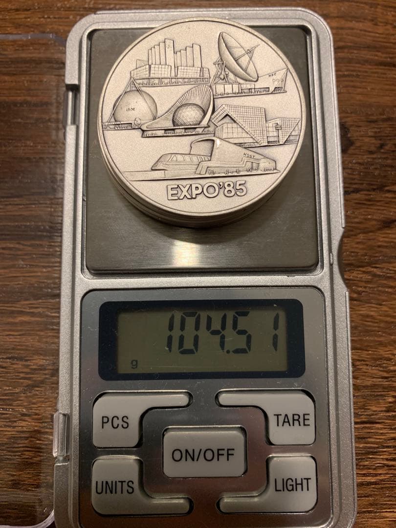 【純銀104g】昭和58年初日カバー出し　純銀製記念メダル5枚まとめ　松本徽章