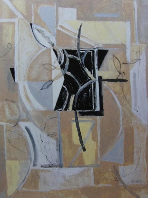 島田鮎子、【枝戯れて】、希少な画集画、新品高級額・額装付、状態良好