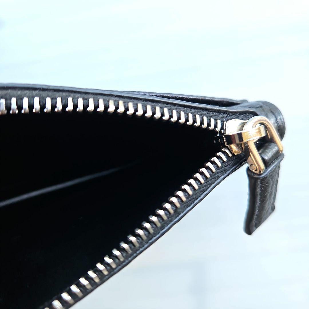 新品PRADAケース2MC084レザーブラックRFIDタグ内蔵カードケース