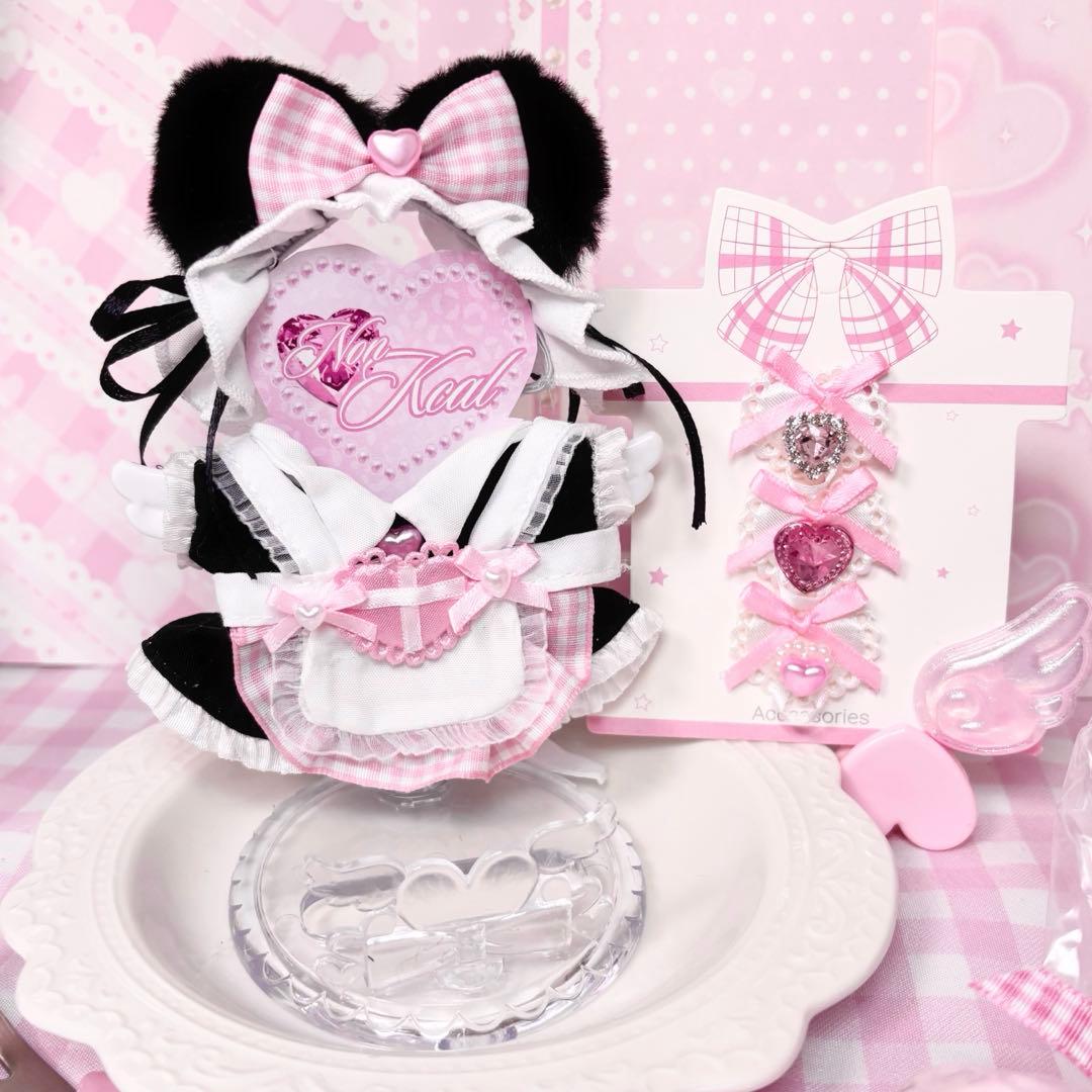 ゆうしゃ、様 ハンドメイド　ぬい服　おしゃぶり　ナース　メイド服　水色