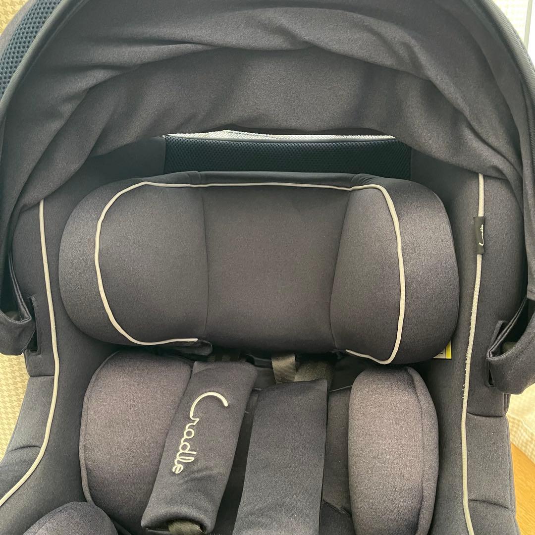 チャイルドシート　クレイドル オーカクルターンプライム ISOFIX ネイビー