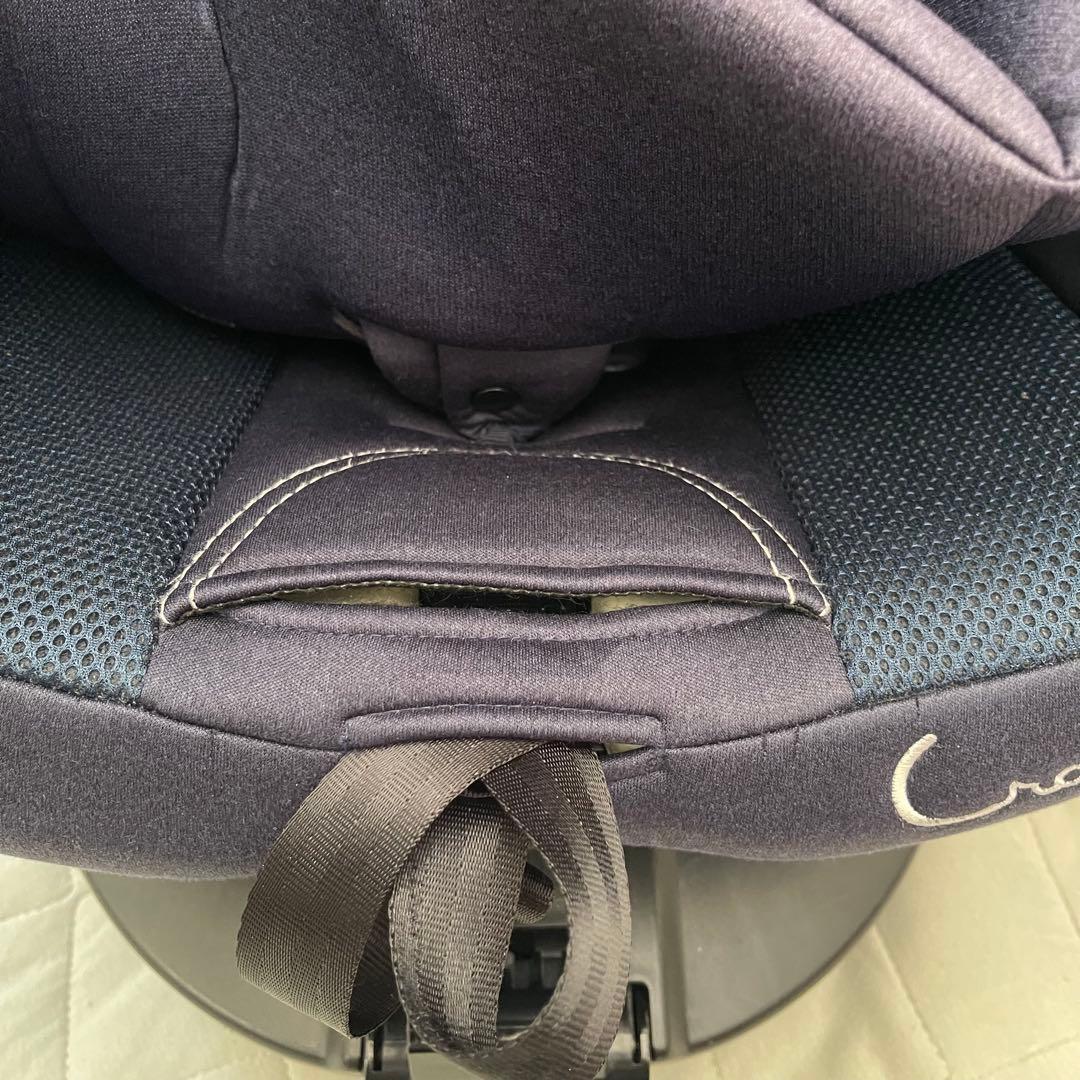 チャイルドシート　クレイドル オーカクルターンプライム ISOFIX ネイビー