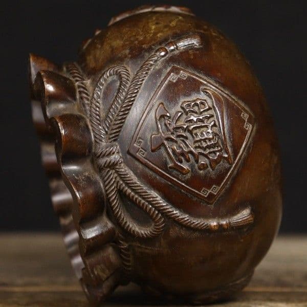 銅器 銭袋 聚宝盆 貯金箱 装飾品 工芸品 置物