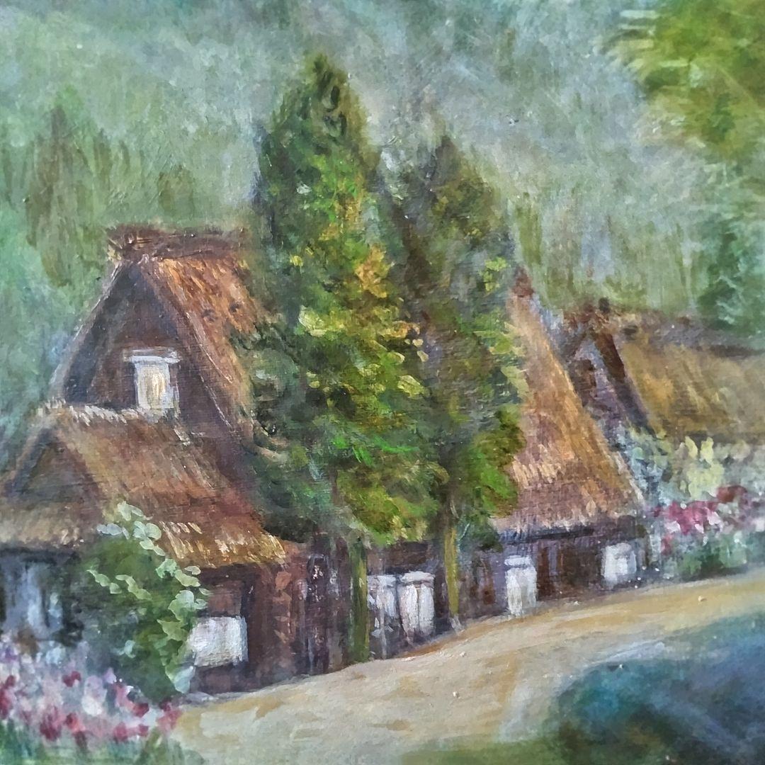 値下げしました。保田三友紀の油絵 F8号、白川郷