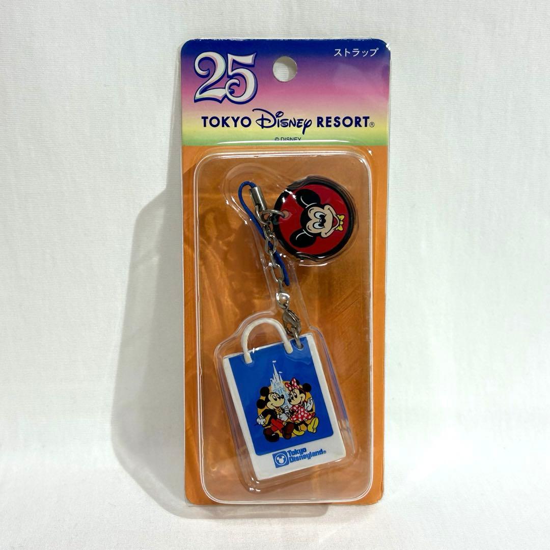 ディズニー　ミッキー　25周年　ストラップ　未使用未開封　新品　美品