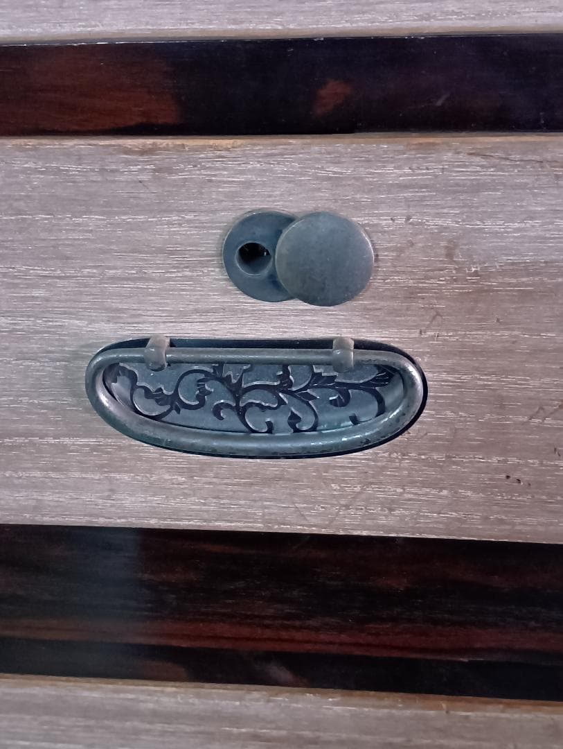 和箪笥　大正　昭和　アンティーク　家具　鍵付き