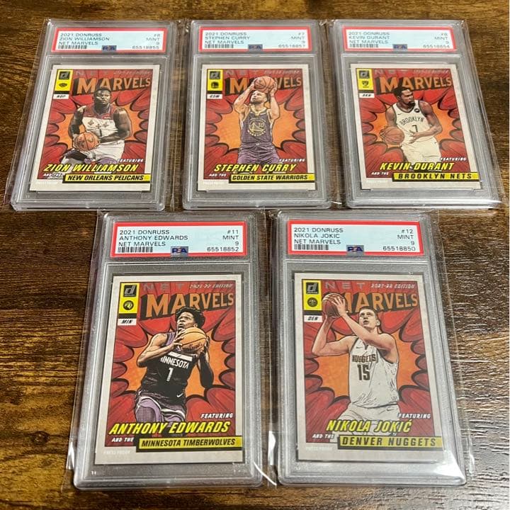 PSA9 2021 ドンラス NET MARVELS セット カリー ザイオン