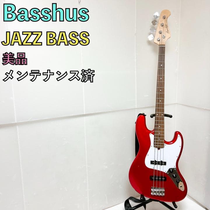 美品 Bacchus バッカス JAZZ BASS ジャズベース 赤 レッド