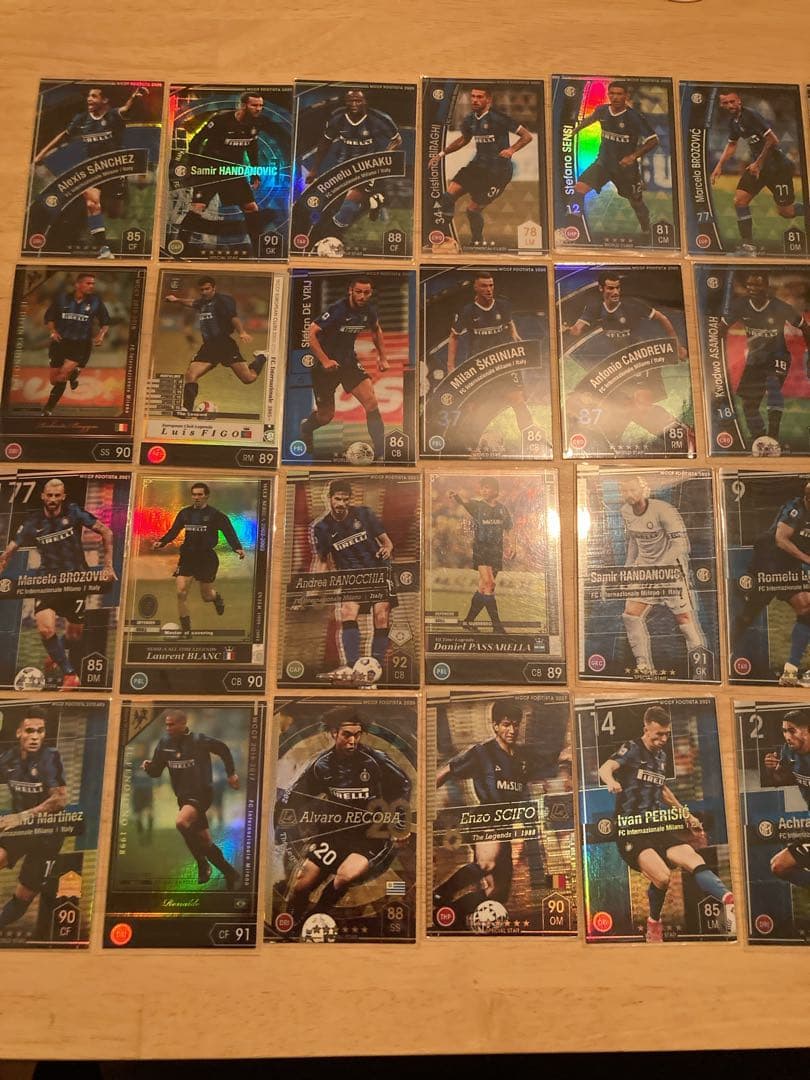 wccf footista インテル　25枚カードセット