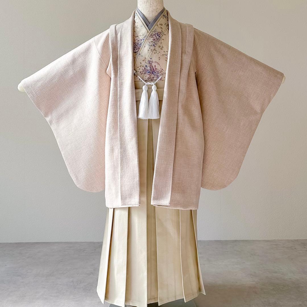 ［かすみ草］5歳 七五三 ꕤ 羽織袴5点セット