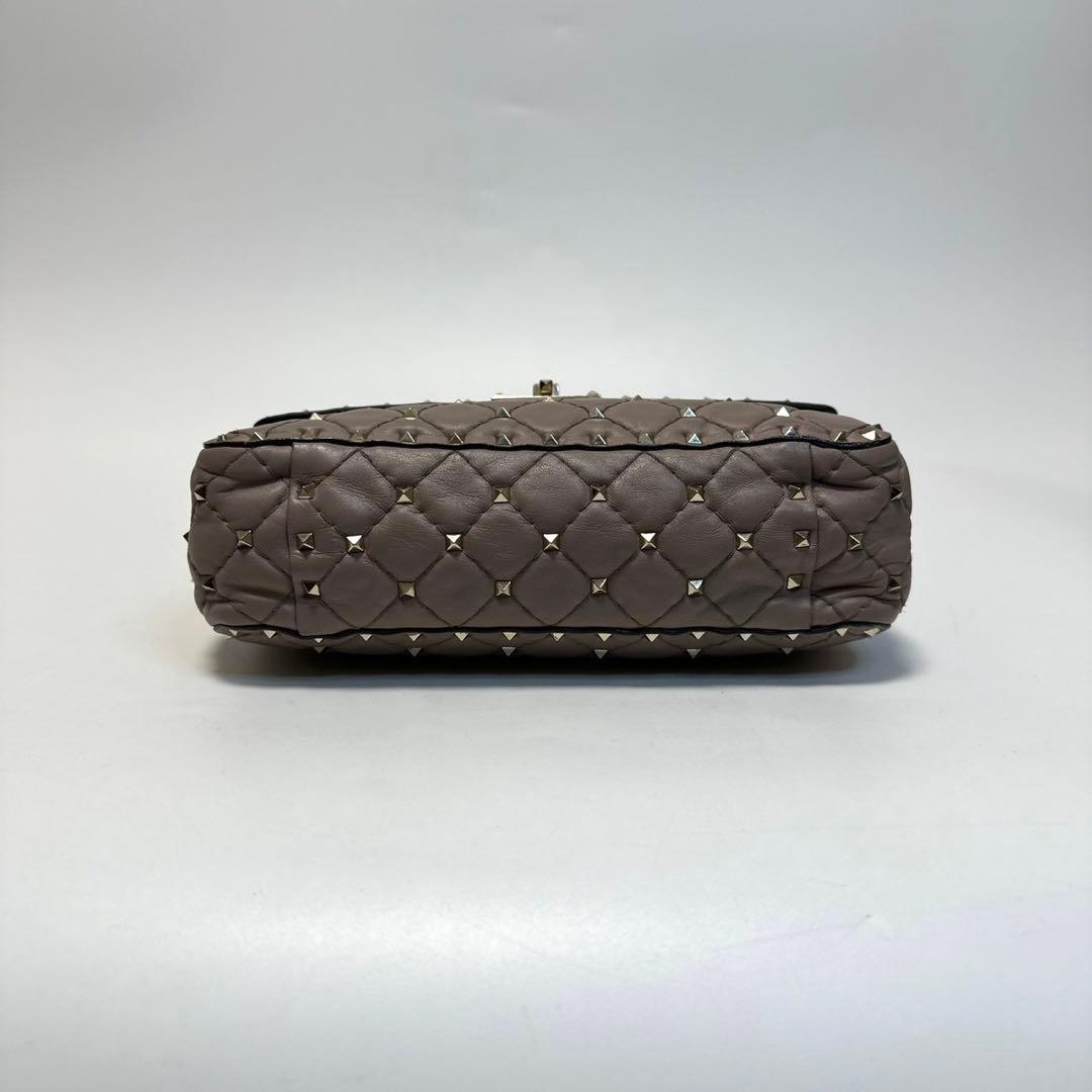 l32【極美品】ヴァレンティノロックスタッズスパイクチェーン2wayショルダー.