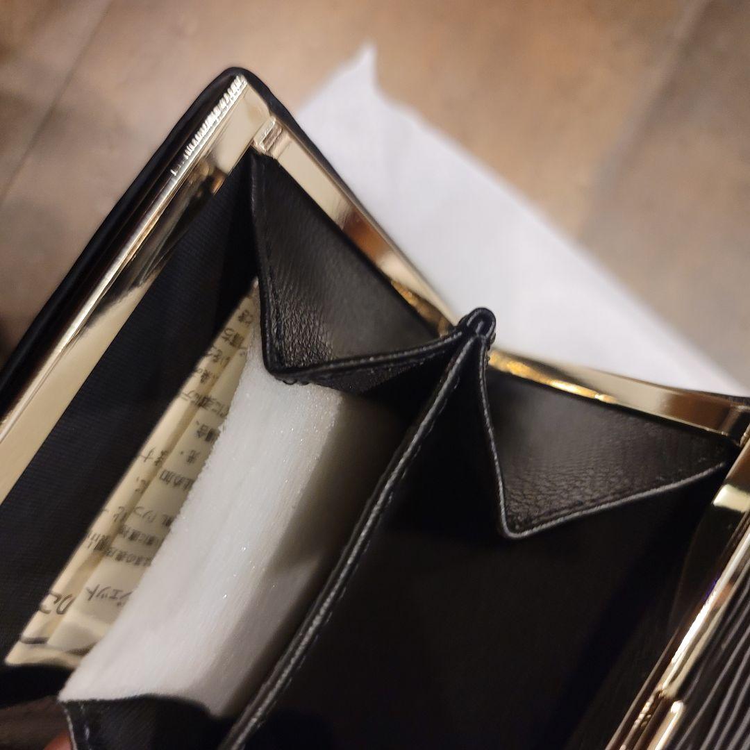 ギフト対応可能　ポールスミス　正規品　レザー　がま口　折り財布　ブラック