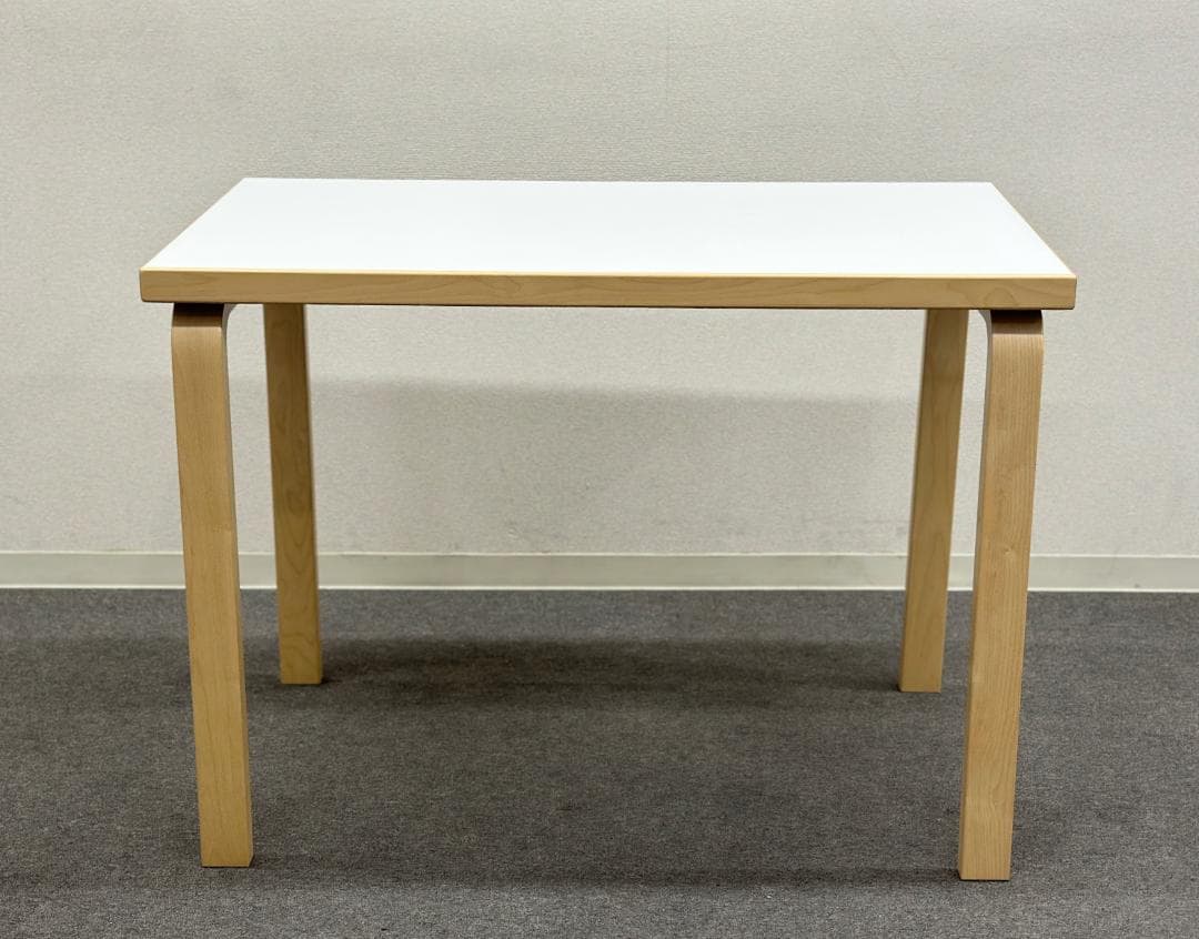 ■アルテック■TABLE80B　ダイニングテーブル　デスク　ホワイトラミネート