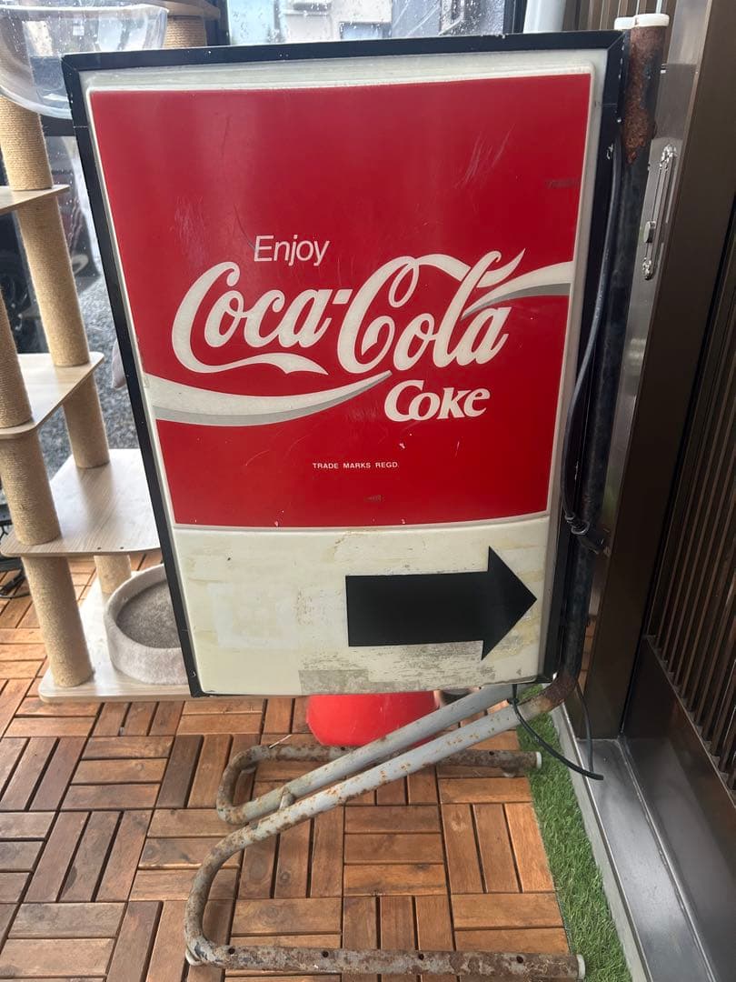 Coca-Cola レトロ看板 ライト点灯します　ヴィンテージ希少