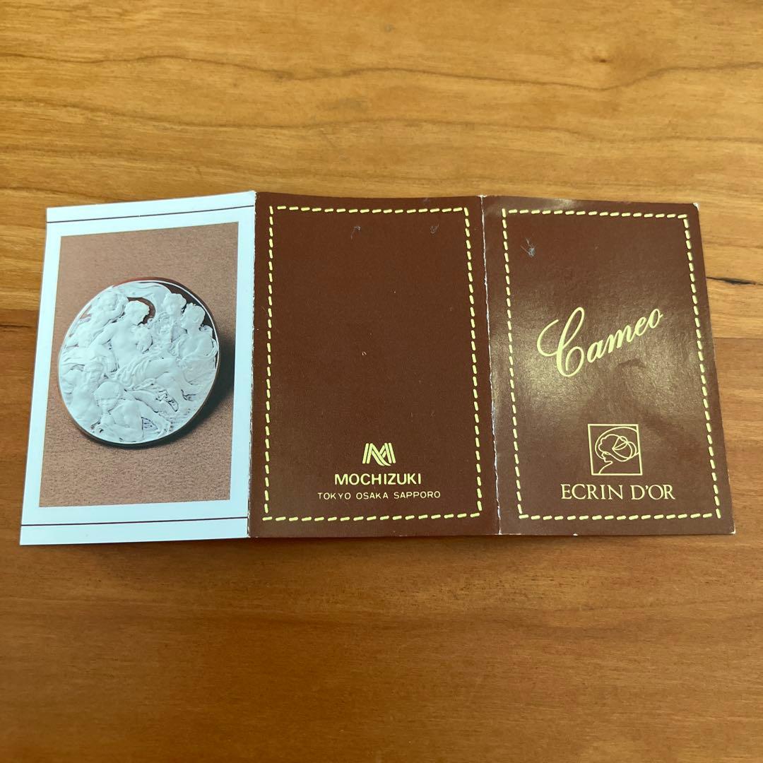 K18 シェルカメオ ブローチ、ペンダントトップ兼用