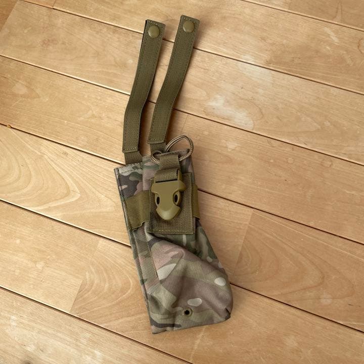 サバゲー用アーマーベスト& 腰ベルトポーチ　マルチカモ