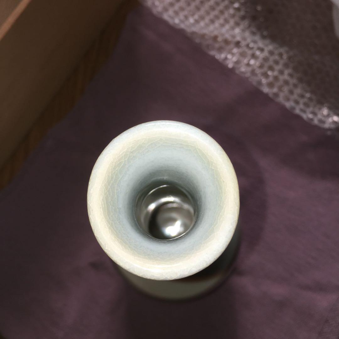 0237　萩焼 花入 窯元 天鵬山 花瓶 花器 フラワーベース