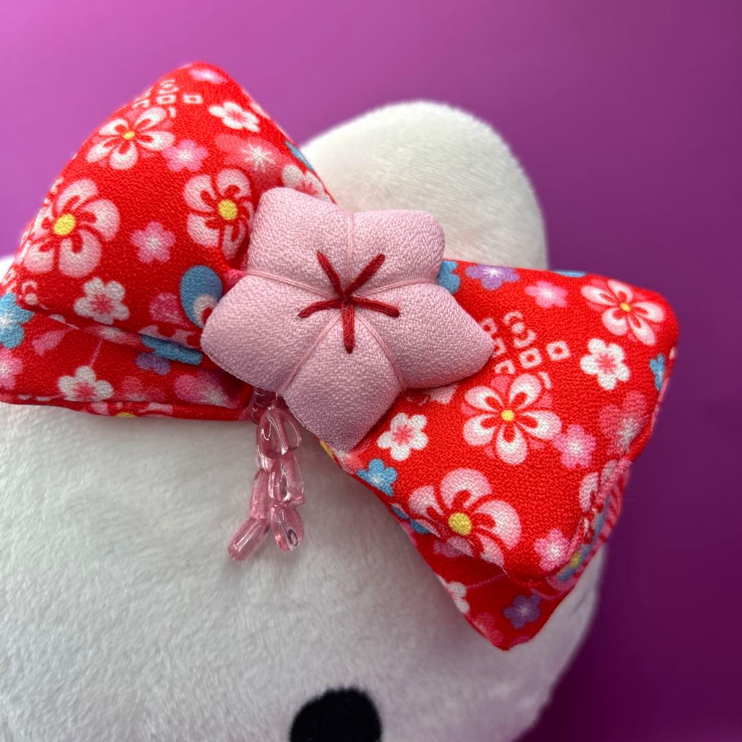 着物姿　ハローキティ　ぬいぐるみ2点セット　ちりめん　和服　日本