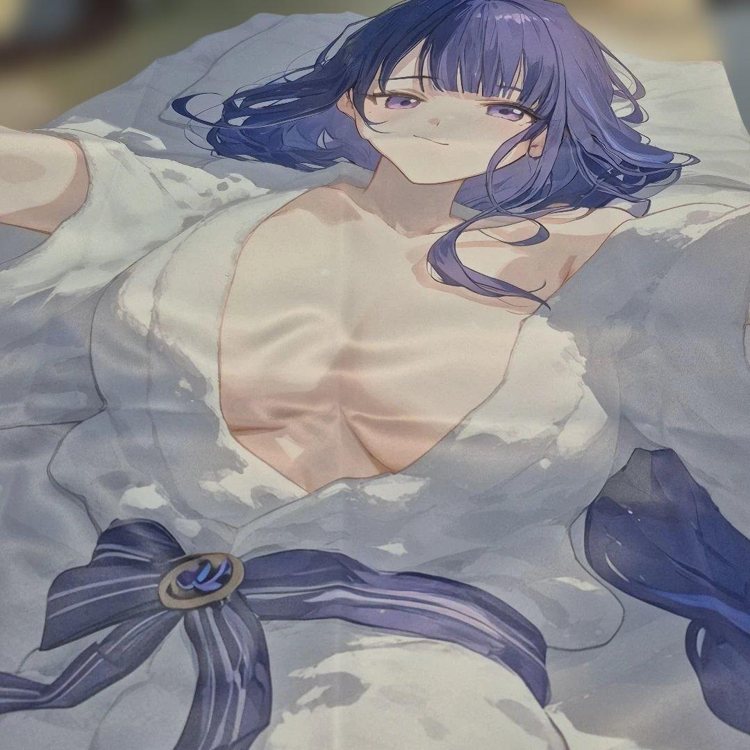 原神⚠️雷電将軍アニメキャラクター 和服風イラスト