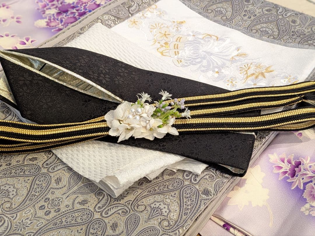 振袖フルセット 身丈155裄62 豪華振袖 暈し染め 銀彩 紫 逸品 成人式