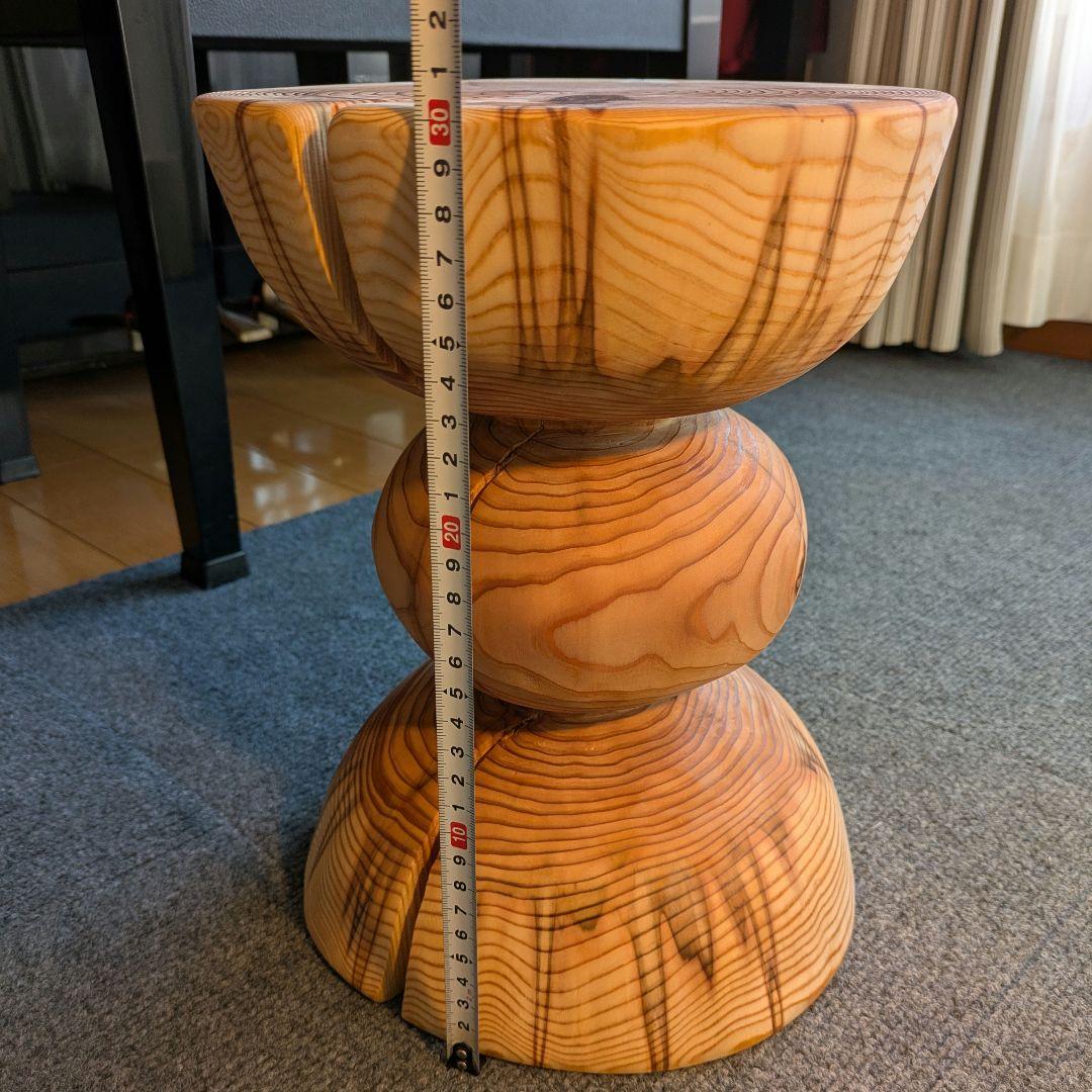 杉　希少　丸太　椅子　スツール　高さ約30.5㎝