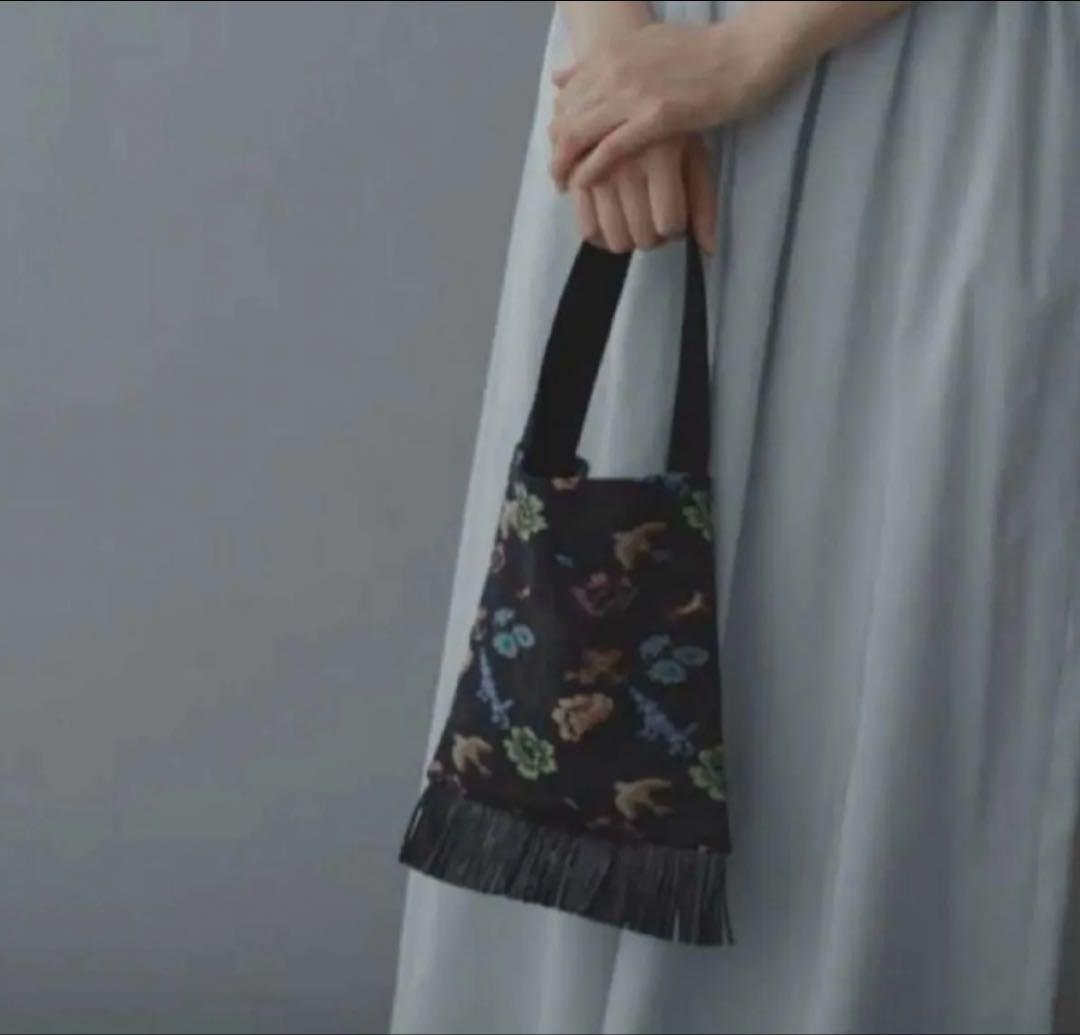ミナペルホネン フリンジバッグ　wolf & flower 定価以下
