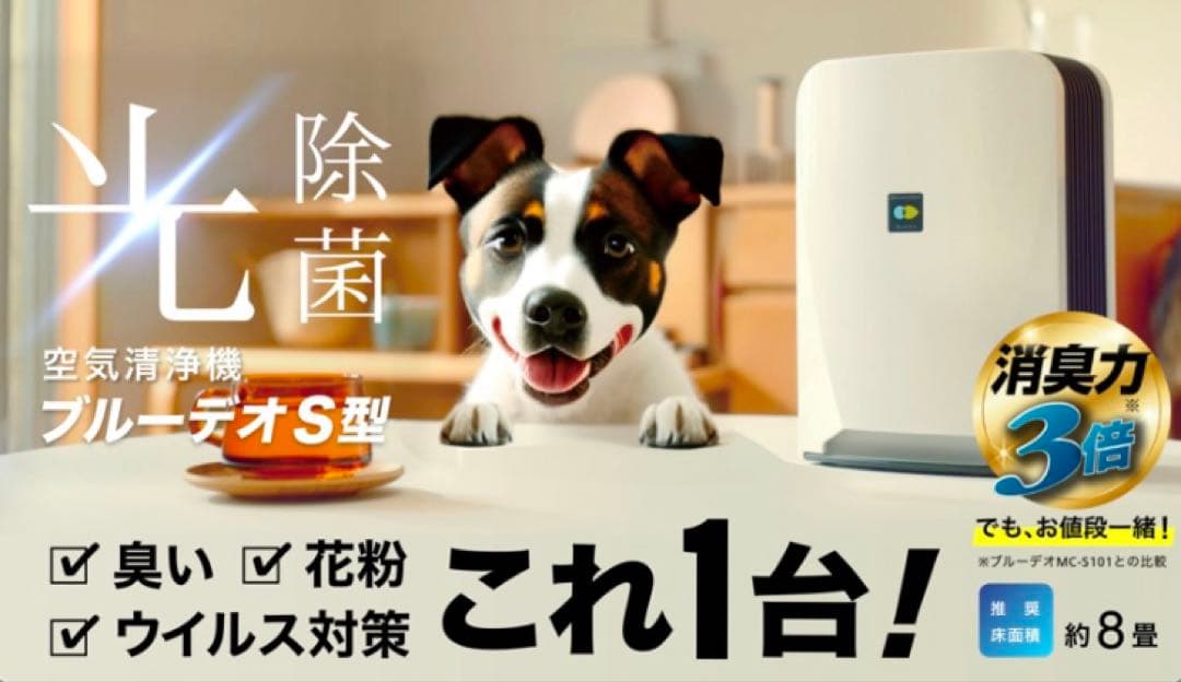 空気　消臭　除菌　ブルーデオ　新品