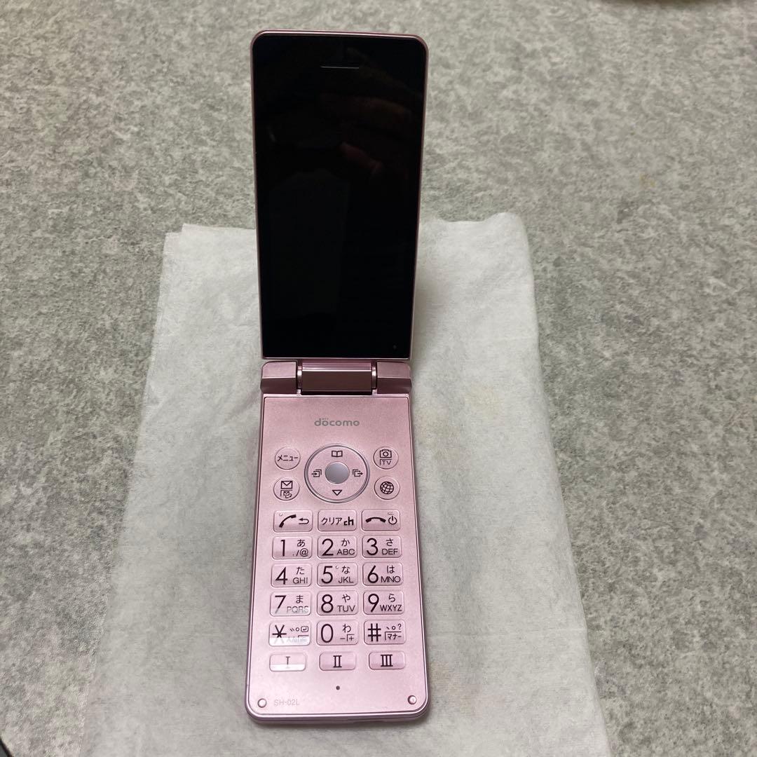 AQUOS 折りたたみ携帯電話 SHー02Lピンク