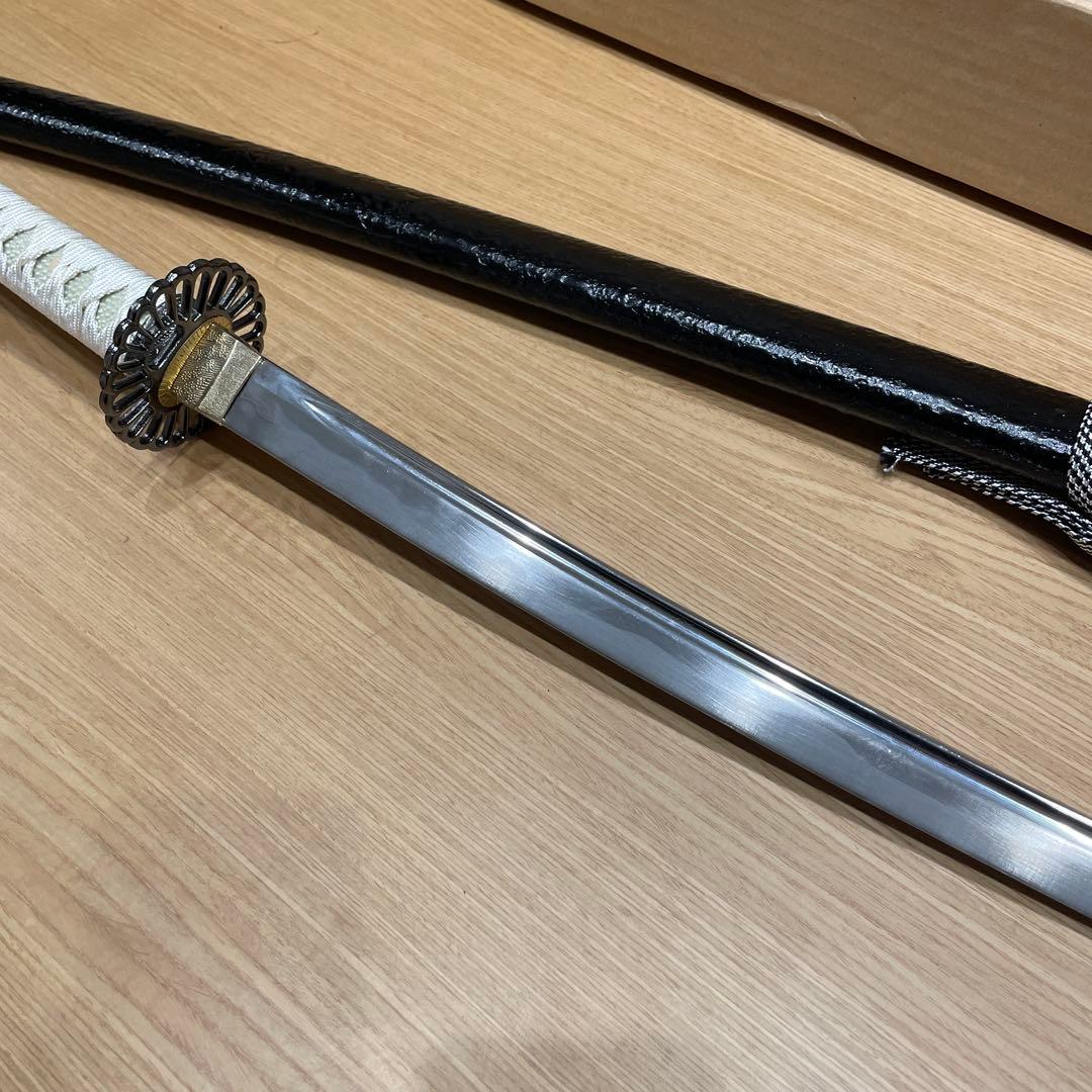 ウ*ー様 観賞用 菊一文字則宗 白色の柄 模造刀　沖田総司 愛用