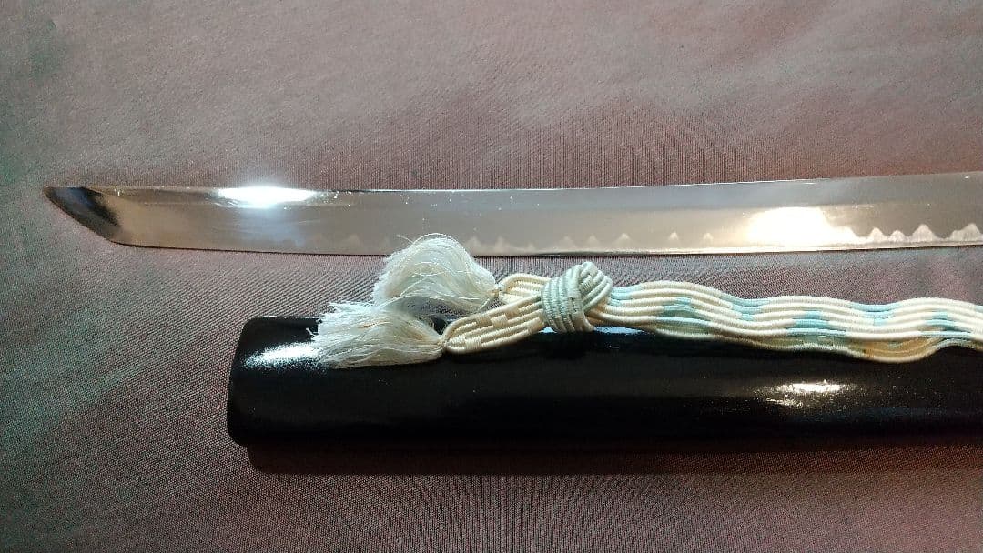 【龍彫り尖り互の目刃紋】模造刀 舞踊 模擬刀 拵え 喰出し鍔 刀剣 日本刀 刀