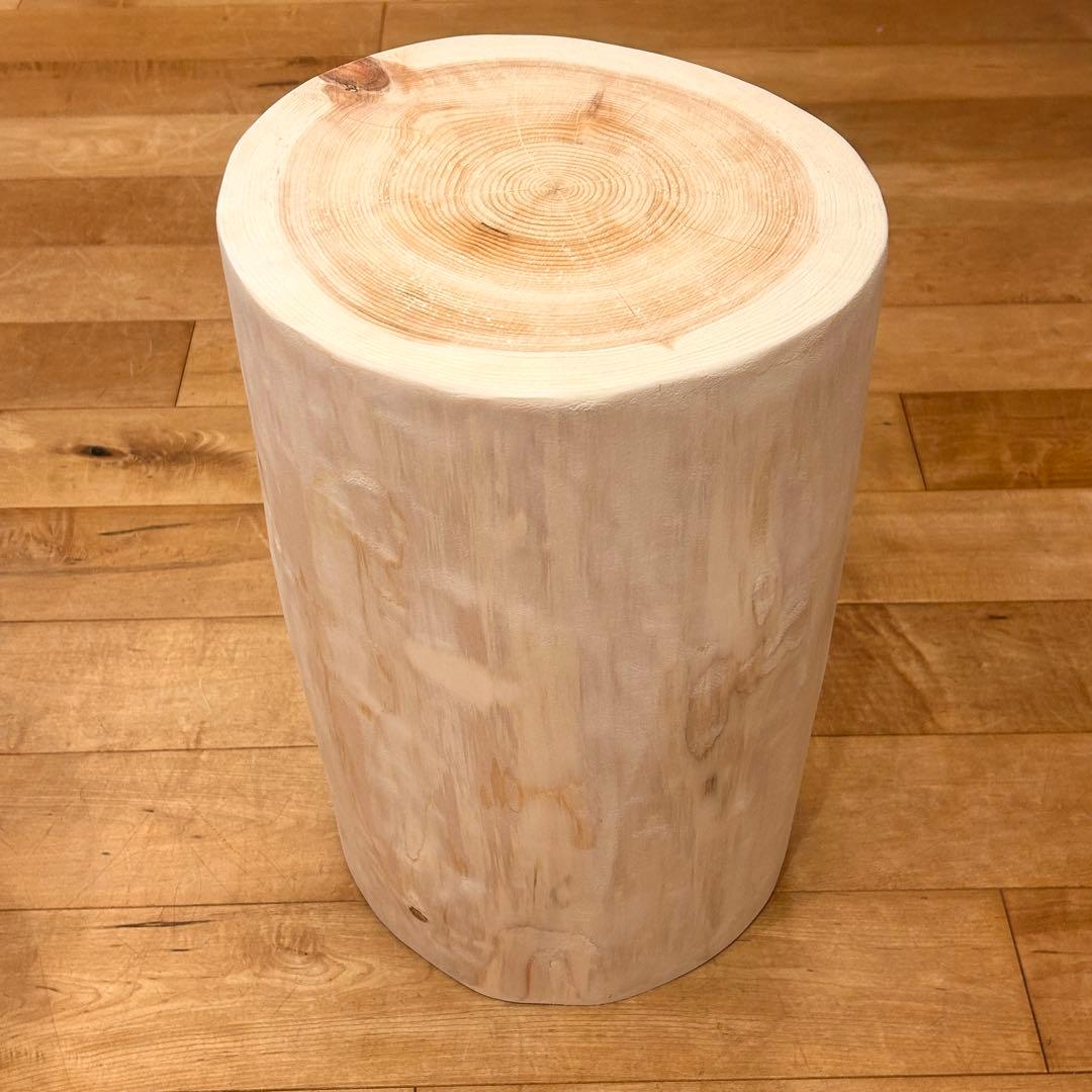 檜　丸太　椅子　スツール　No.1256