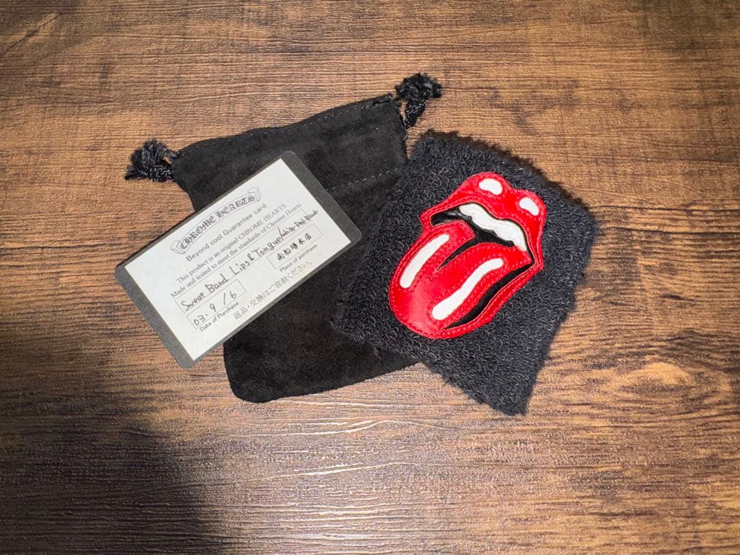 K*i様 クロムハーツ リップアンドタン ローリングストーンズ リストバンド