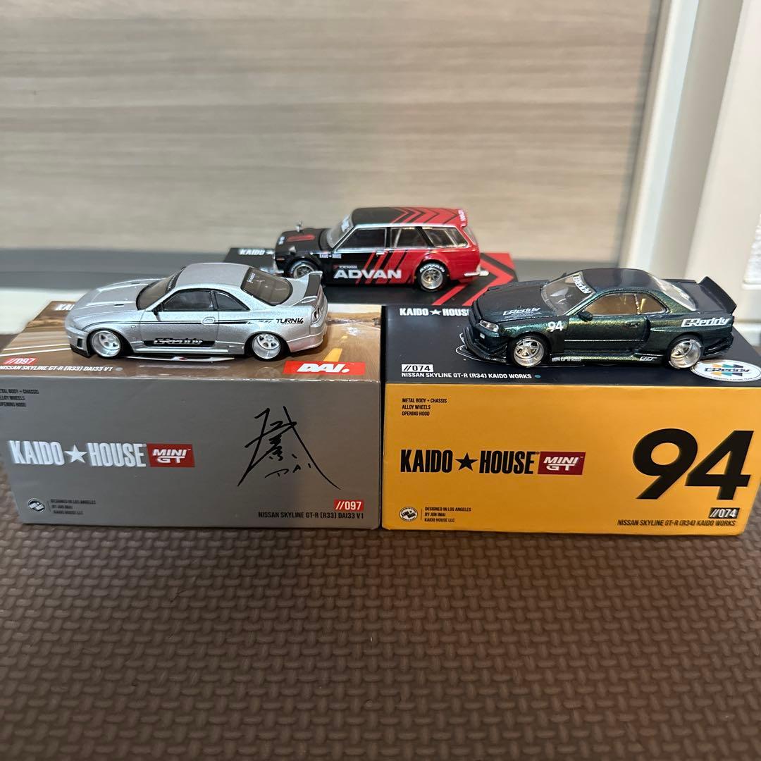 ミニカー mini gt KAIDO HOUSE GT-R R33 R34 DATSUN