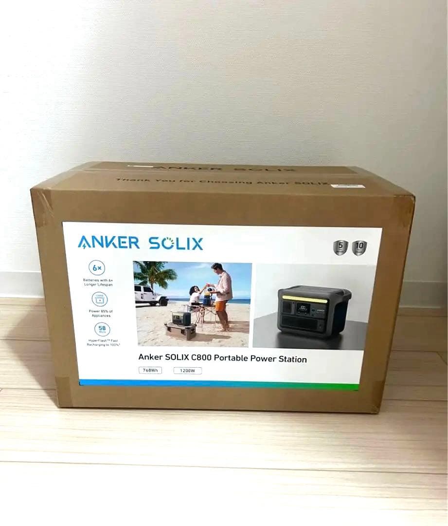 【新品 】アンカー Solix C800 ポタ電リン酸鉄768Wh 5年保証