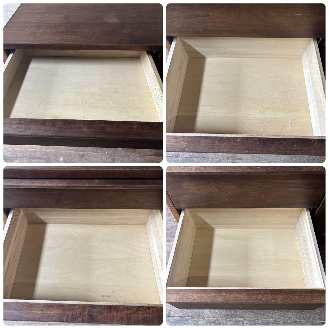 木製キャビネット カウンターボード ウォールナット チェスト 天然木 自然塗装