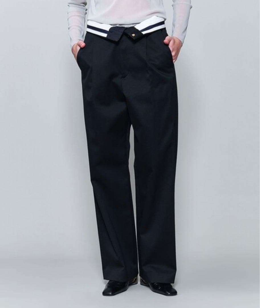 美品＜6(ROKU)＞コットン チノ パンツ ブラック