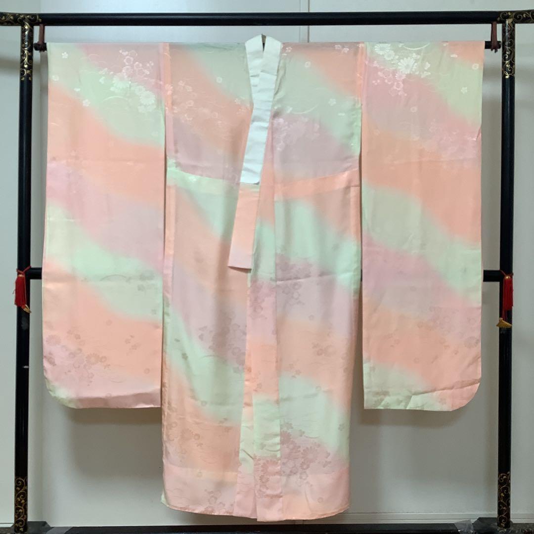 【彦兵衛mini】やまと謹製！正絹振袖・長襦袢セット〜群青色地に辻ヶ花柄〜