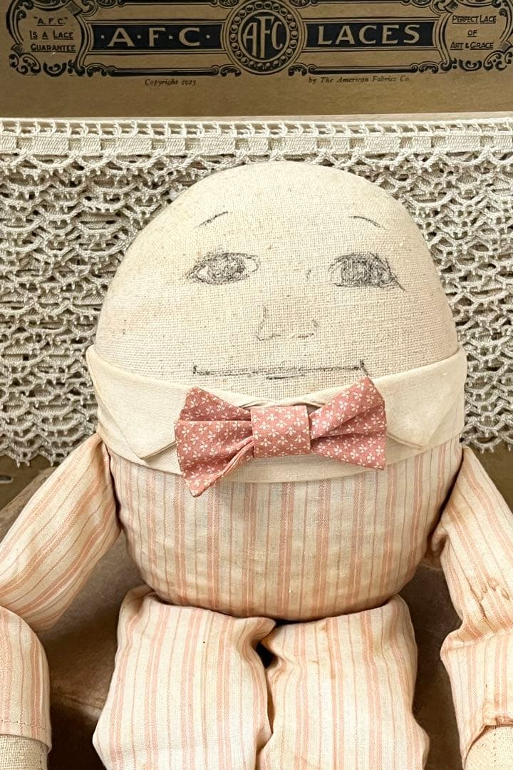 アンティークヴィンテージドールハンプティダンプティアリス絵本ぬいぐるみ