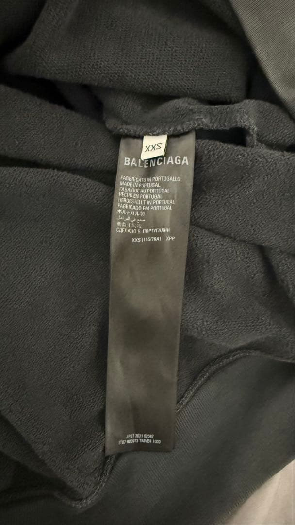 トップス BALENCIAGA Logo Embroidery Hoodie