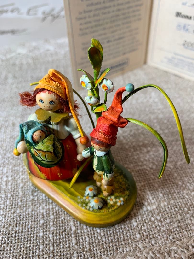 ドイツ製　木製人形　ケーテウォルファルト社の2001年度限定の兄弟の可愛い人形！