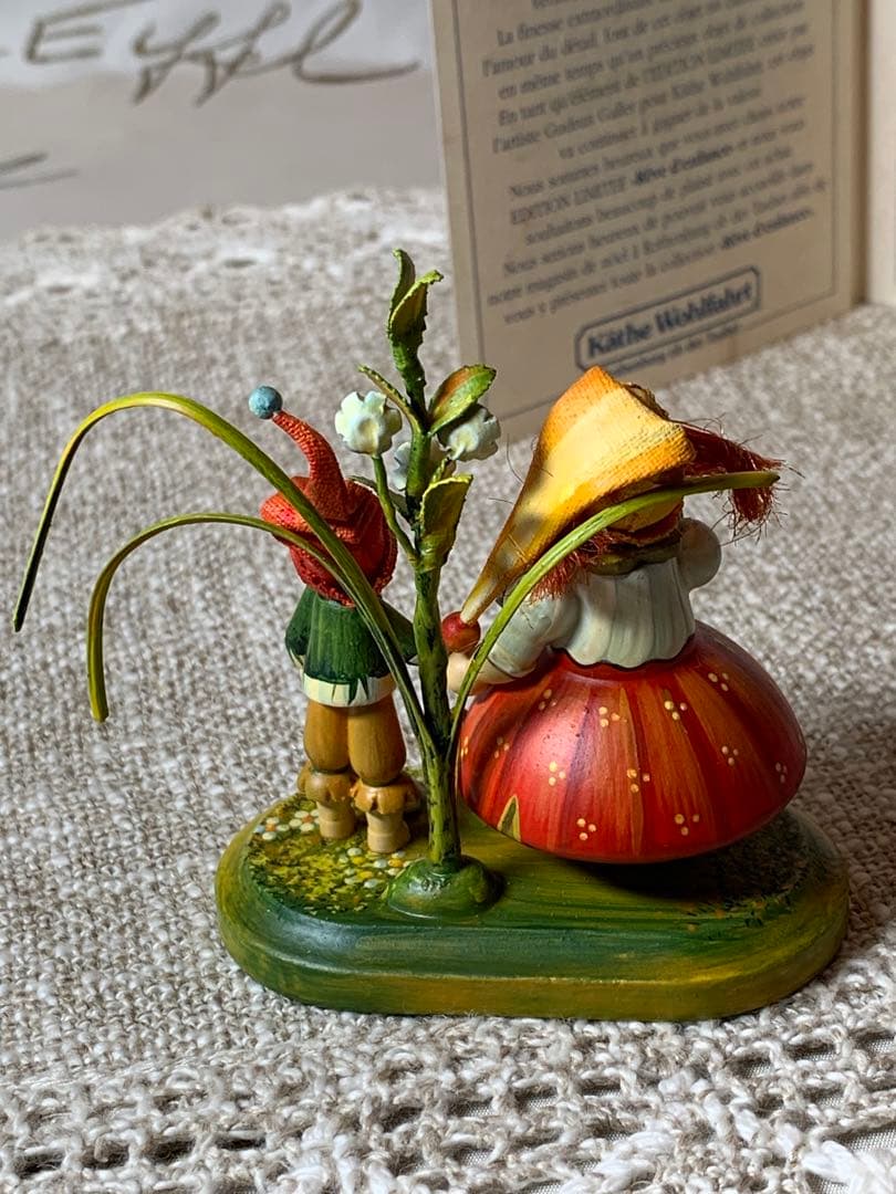 ドイツ製　木製人形　ケーテウォルファルト社の2001年度限定の兄弟の可愛い人形！