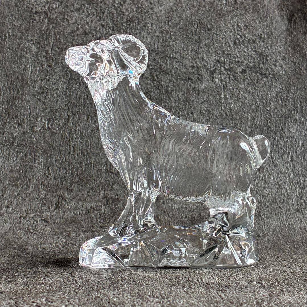 バカラ 干支 未 クリスタルガラス 置き物 オブジェ 箱付き Baccarat