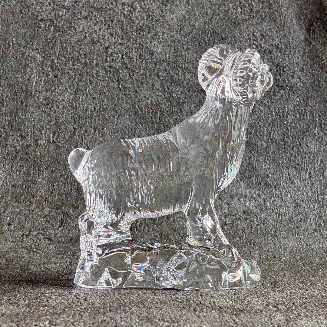 バカラ 干支 未 クリスタルガラス 置き物 オブジェ 箱付き Baccarat
